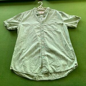 Billabong short sleeve button down shirt green Size xx-Large